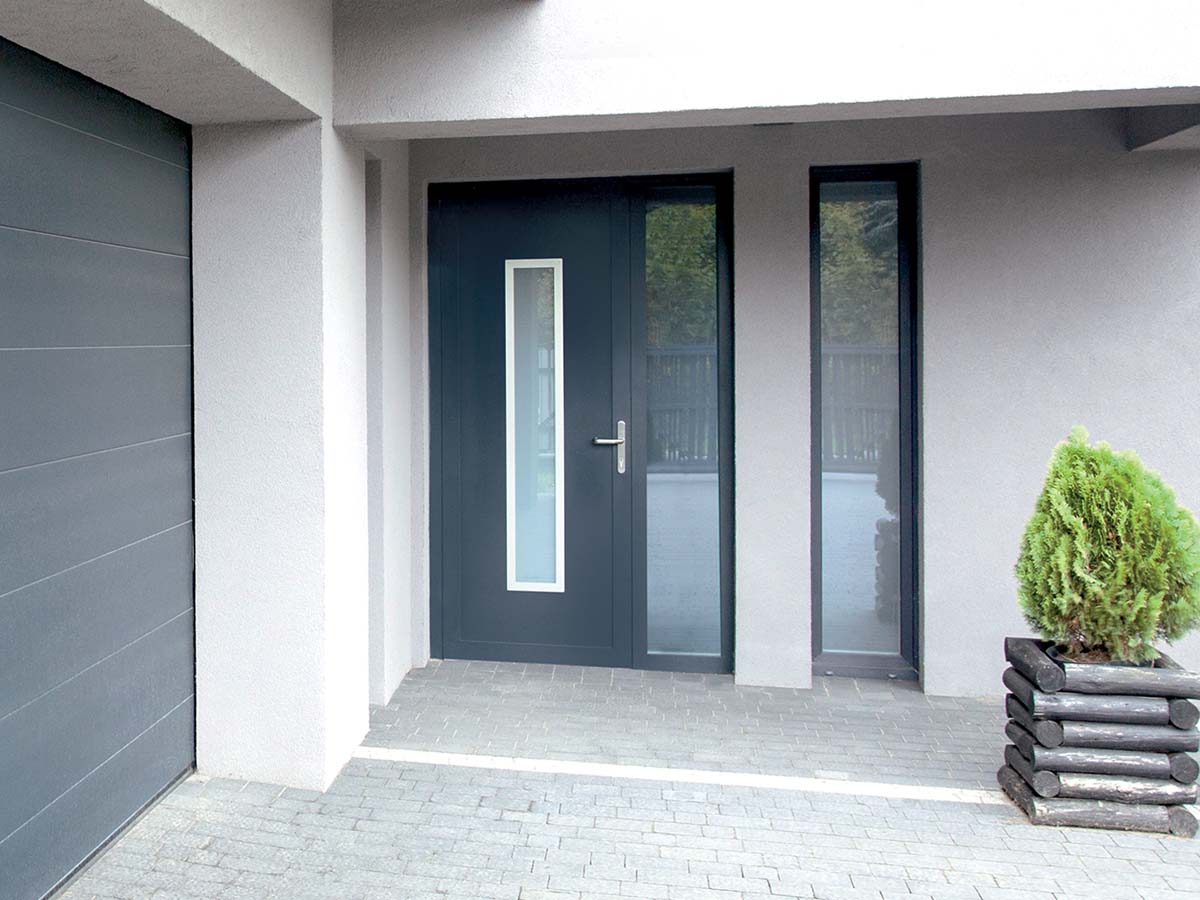 PORTE D'ENTREE À PANNEAU ALUMINIUM GOPLAST PASTO