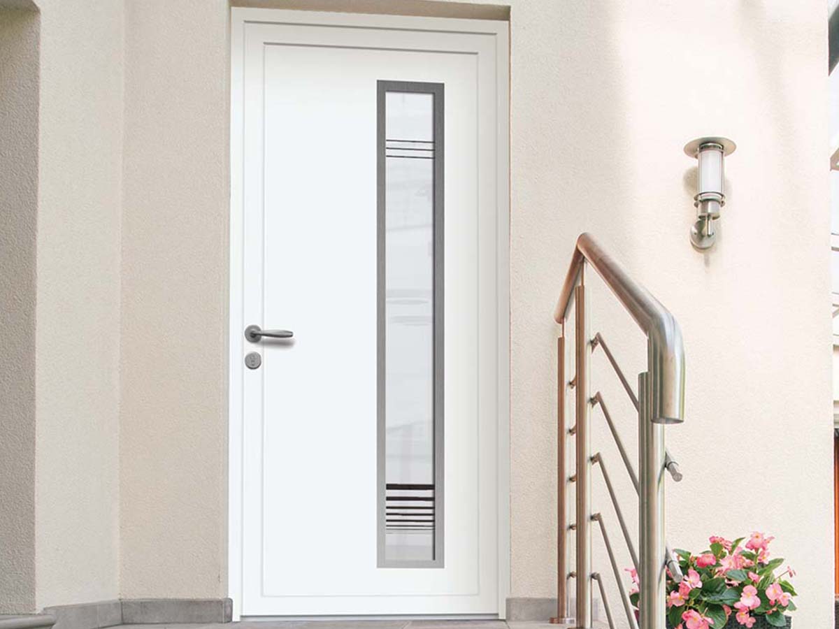 PORTE D'ENTREE À PANNEAU ALUMINIUM GOPLAST MEXICO