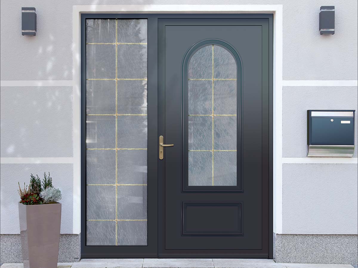 PORTE D'ENTREE À PANNEAU ALUMINIUM GOPLAST POLARIS