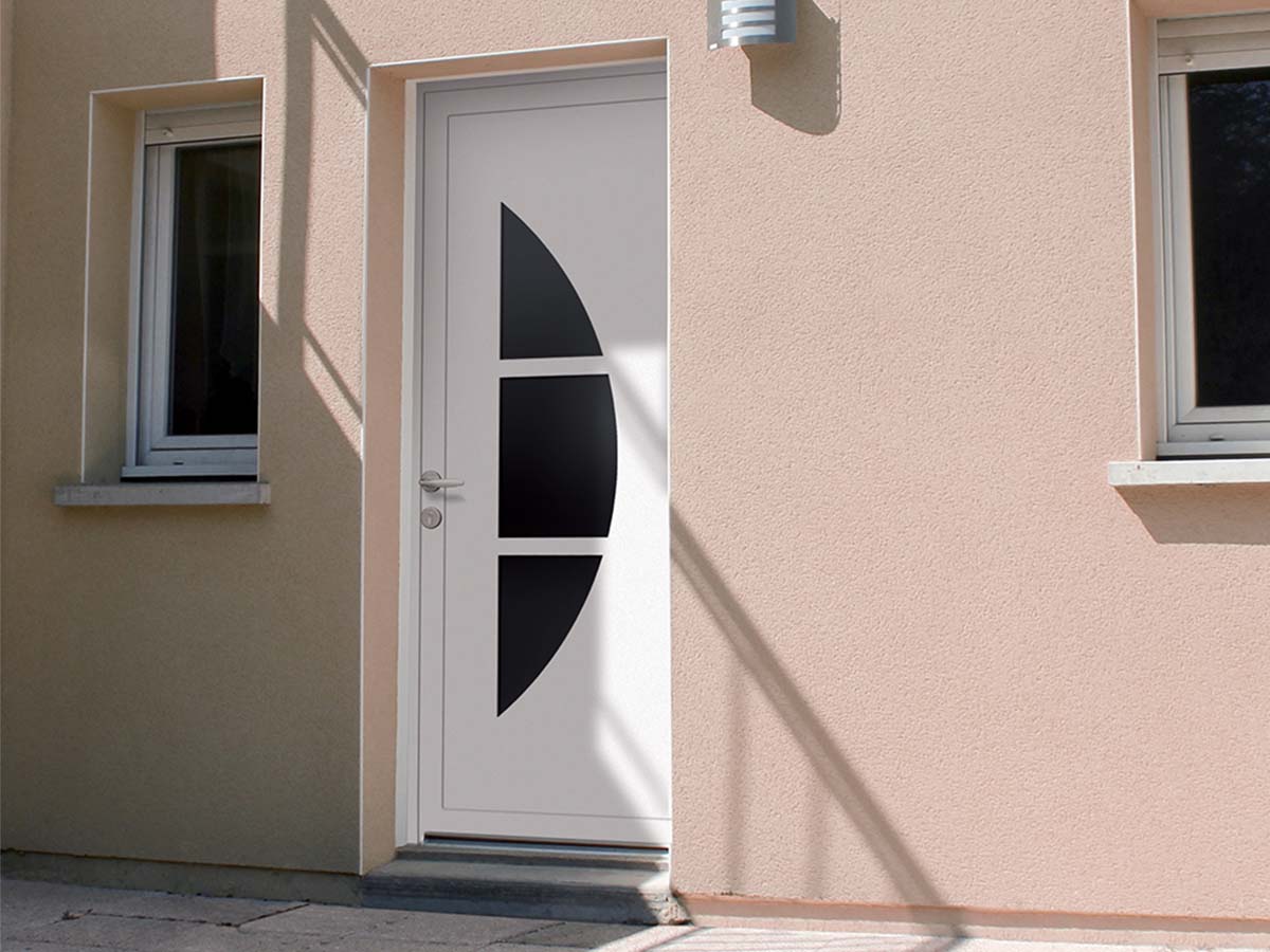 PORT PORTE D'ENTREE À PANNEAU PVC GOPLAST SURINAM