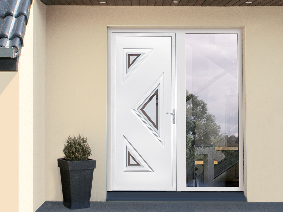 PORT PORTE D'ENTREE À PANNEAU PVC GOPLAST RODEZ