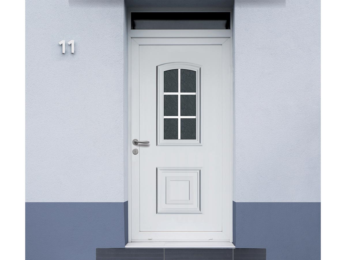 Porte d'entrée à panneau PVC